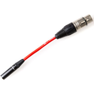 Mini XLR M - XLR W  Kabel Adapter